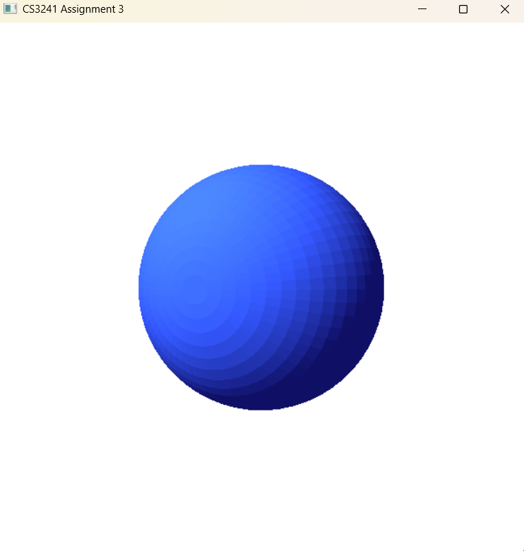 Flat shading on a sphere