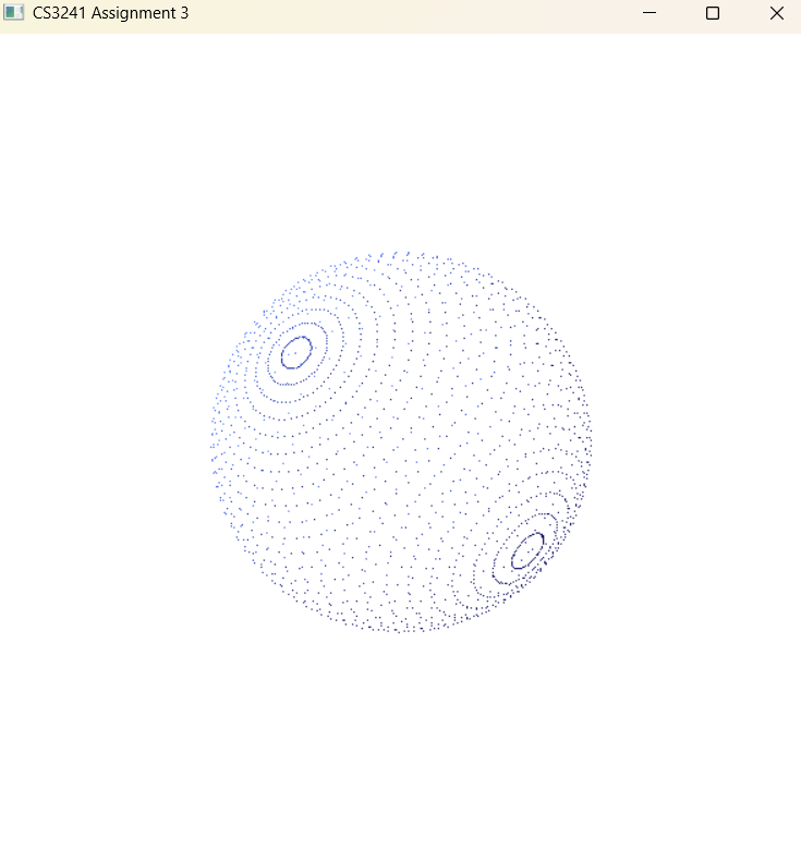 Point structure of a sphere